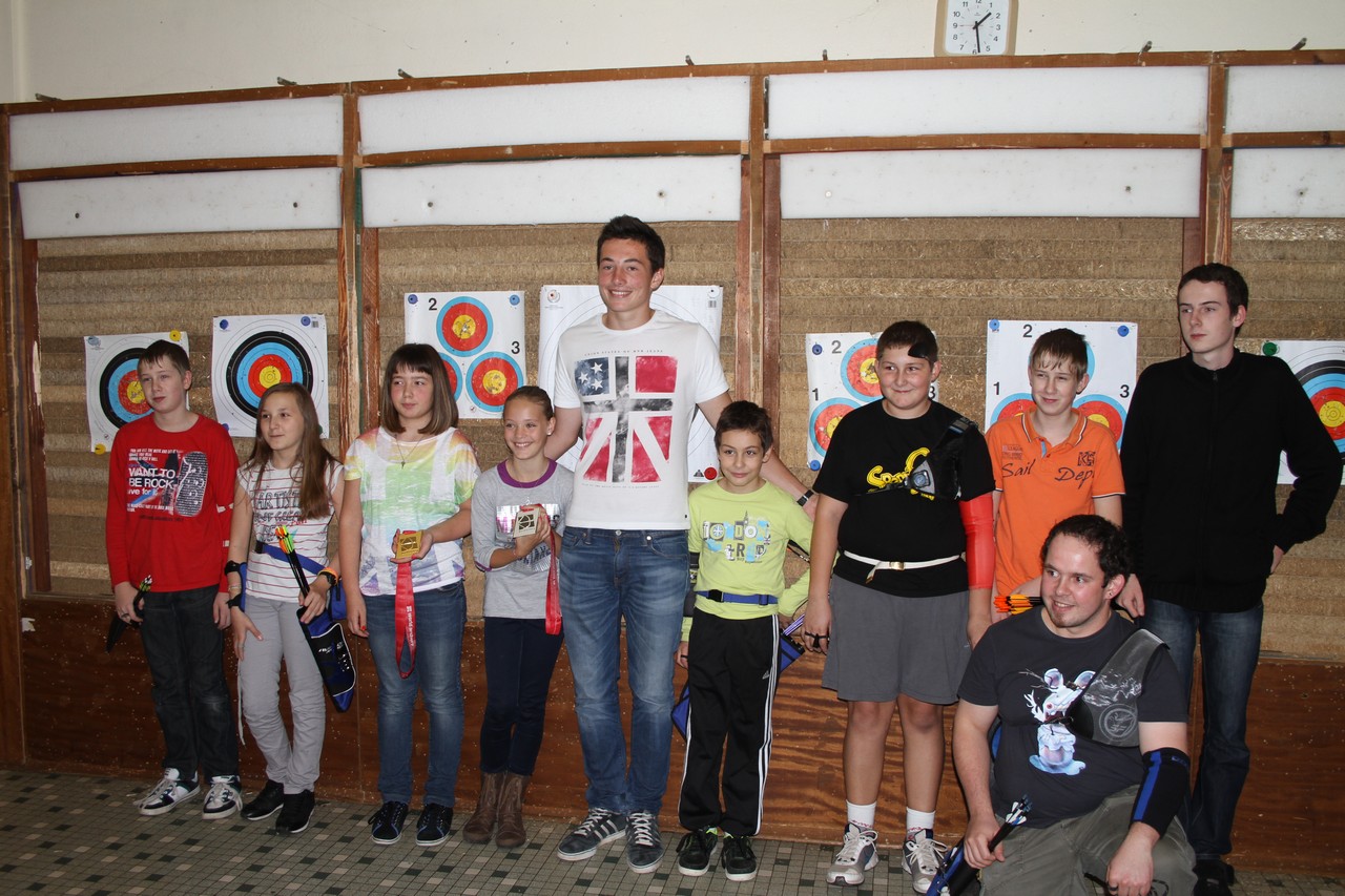 Thomas Koenig de retour de Wuxi et les jeunes archers du club